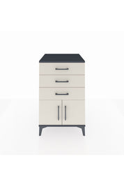 Kronos Komodin 3 Çekmeceli 2 Kapaklı 60x59x96 Antrasit-Aytaşı