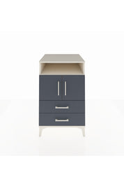 Kronos Komodin 2 Raflı 2 Çekmeceli 2 Kapaklı 60x59x96 Aytaşı-Antrasit