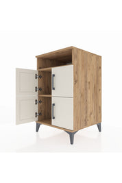 Kronos Komodin 2 Raflı 4 Kapaklı 60x59x96 Çam-Aytaşı