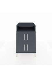 Kronos Komodin 2 Raflı 4 Kapaklı 60x59x96 Antrasit-Antrasit