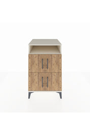 Kronos Komodin 2 Raflı 4 Kapaklı 60x59x96 Aytaşı-Çam