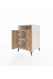 Kronos Komodin 2 Raflı 4 Kapaklı 60x59x96 Aytaşı-Çam