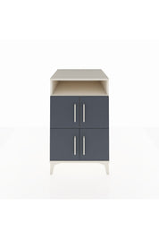 Kronos Komodin 2 Raflı 4 Kapaklı 60x59x96 Aytaşı-Antrasit