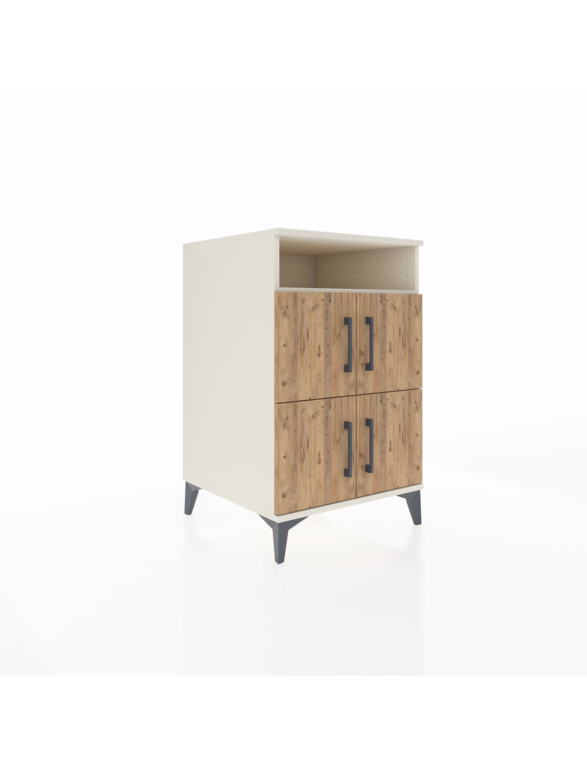 Kronos Komodin 2 Raflı 4 Kapaklı 60x59x96 Aytaşı-Çam