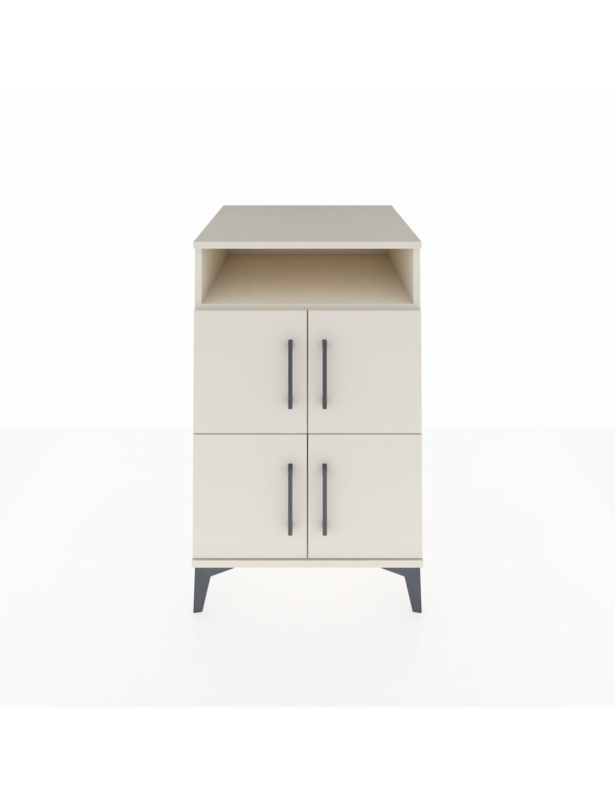 Kronos Komodin 2 Raflı 4 Kapaklı 60x59x96 Aytaşı-Aytaşı