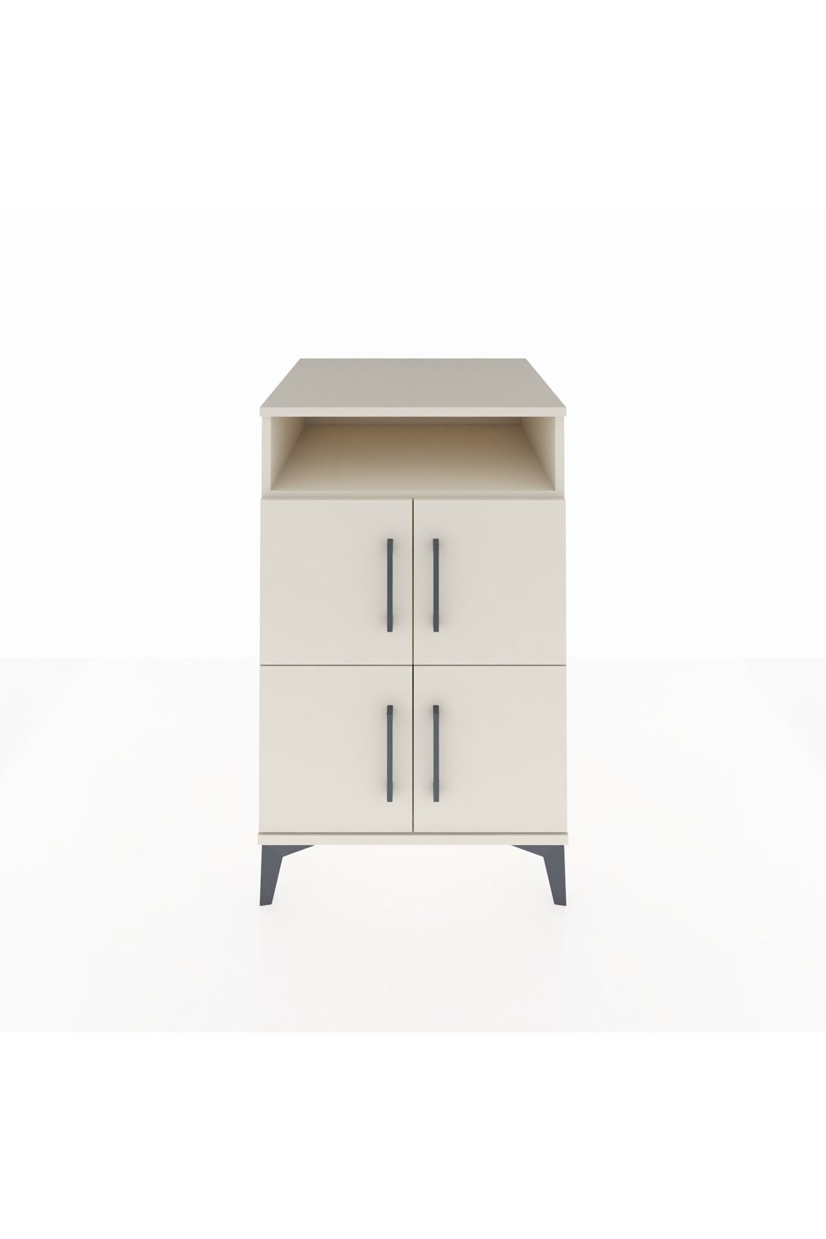 Kronos Komodin 2 Raflı 4 Kapaklı 60x59x96 Aytaşı-Aytaşı