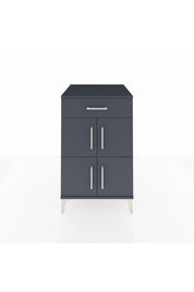 Kronos Komodin Tek Raflı Tek Çekmeceli 4 Kapaklı 60x59x96 Antrasit-Antrasit