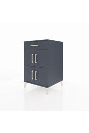 Kronos Komodin Tek Raflı Tek Çekmeceli 4 Kapaklı 60x59x96 Antrasit-Antrasit