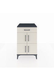 Kronos Komodin Tek Raflı Tek Çekmeceli 4 Kapaklı 60x59x96 Antrasit-Aytaşı