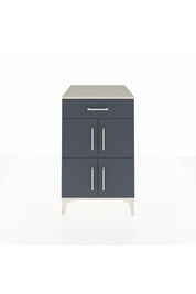 Kronos Komodin Tek Raflı Tek Çekmeceli 4 Kapaklı 60x59x96 Aytaşı-Antrasit