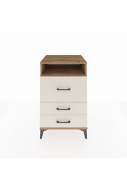 Kronos Komodin Tek Raflı 3 Çekmeceli 60x59x96 Çam-Aytaşı