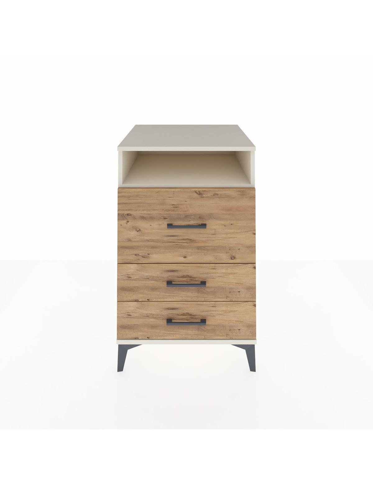 Kronos Komodin Tek Raflı 3 Çekmeceli 60x59x96 Aytaşı-Çam