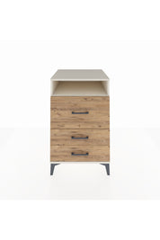 Kronos Komodin Tek Raflı 3 Çekmeceli 60x59x96 Aytaşı-Çam