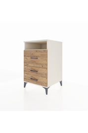 Kronos Komodin Tek Raflı 3 Çekmeceli 60x59x96 Aytaşı-Çam