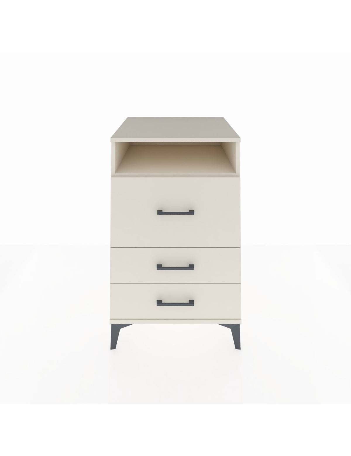 Kronos Komodin Tek Raflı 3 Çekmeceli 60x59x96 Aytaşı-Aytaşı