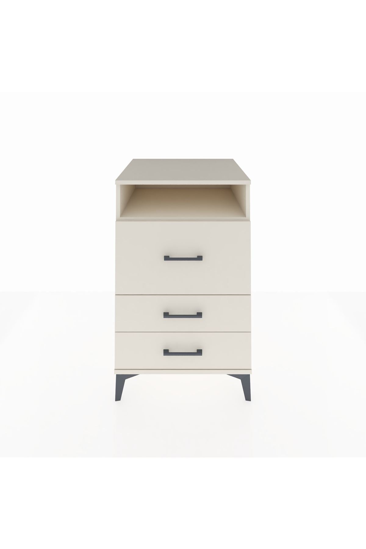 Kronos Komodin Tek Raflı 3 Çekmeceli 60x59x96 Aytaşı-Aytaşı