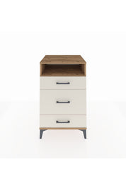 Kronos Komodin Tek Raflı 3 Çekmeceli 60x59x96 Çam-Aytaşı