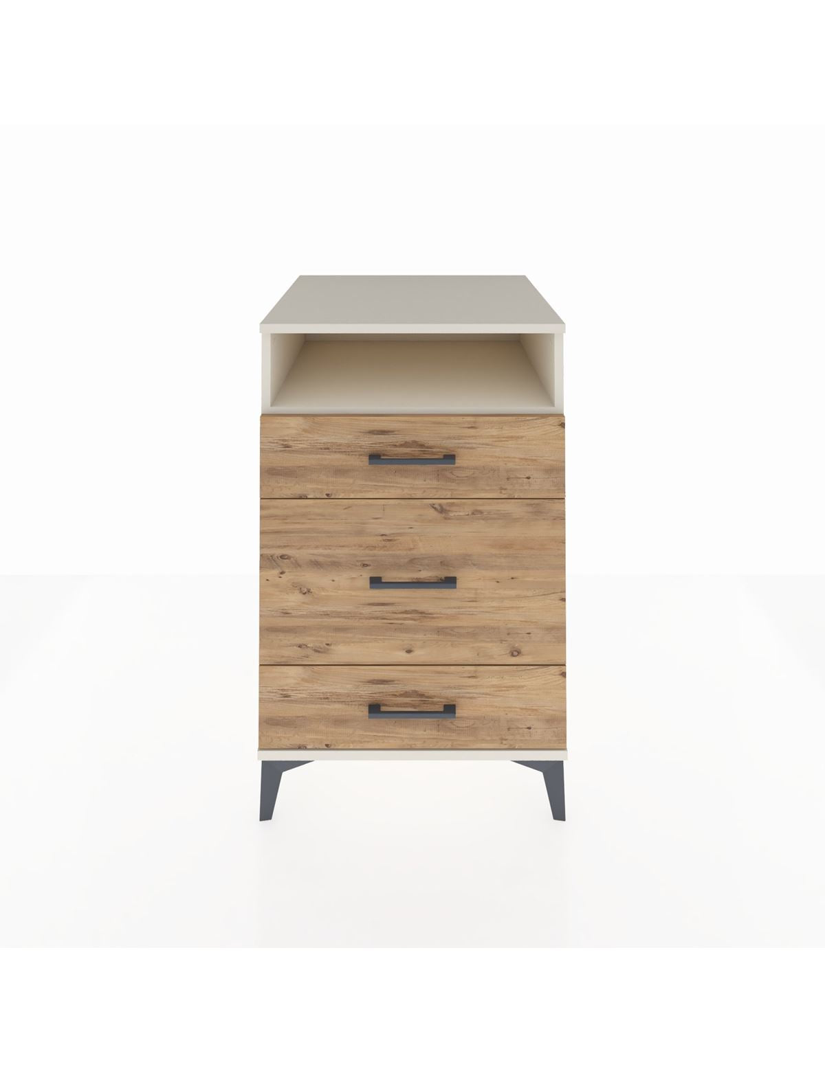 Kronos Komodin Tek Raflı 3 Çekmeceli 60x59x96 Aytaşı-Çam