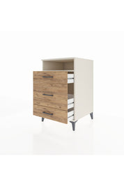 Kronos Komodin Tek Raflı 3 Çekmeceli 60x59x96 Aytaşı-Çam