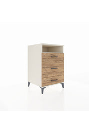 Kronos Komodin Tek Raflı 3 Çekmeceli 60x59x96 Aytaşı-Çam