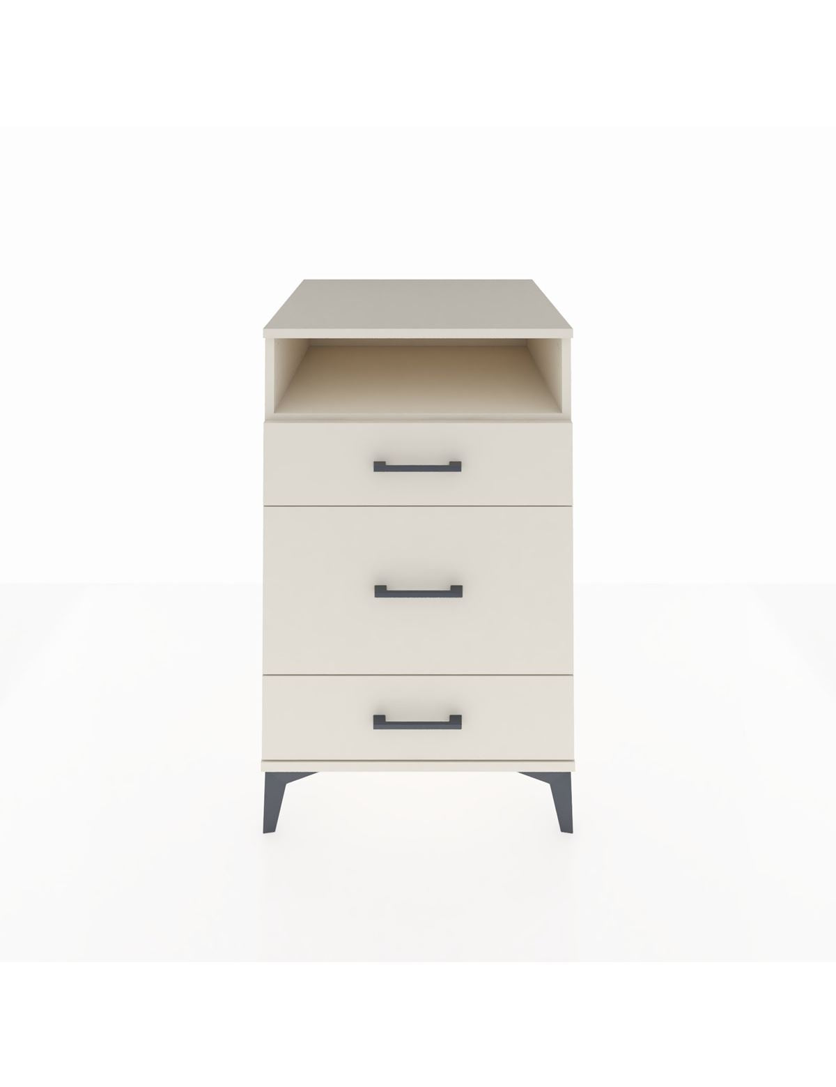 Kronos Komodin Tek Raflı 3 Çekmeceli 60x59x96 Aytaşı-Aytaşı