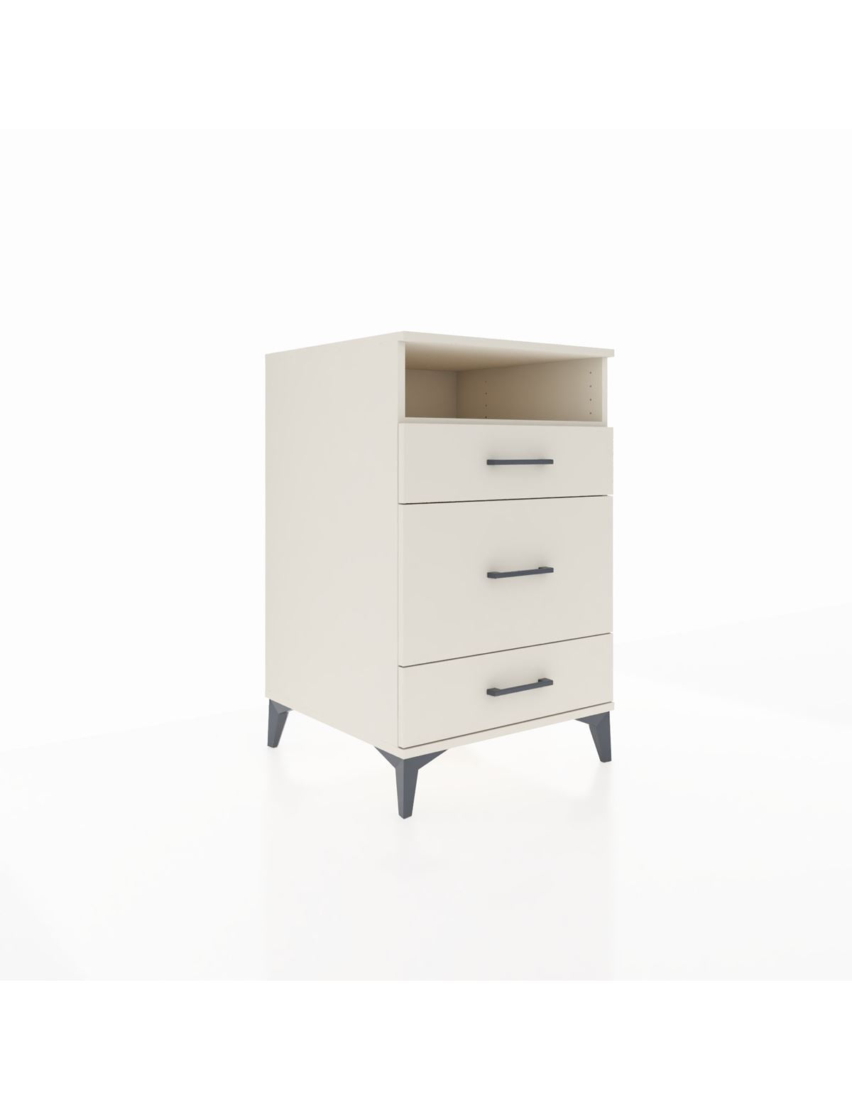 Kronos Komodin Tek Raflı 3 Çekmeceli 60x59x96 Aytaşı-Aytaşı