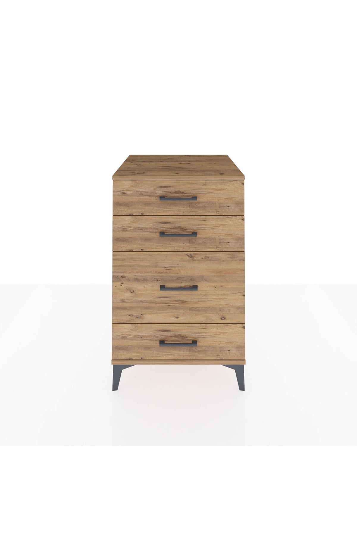 Kronos Komodin 4 Çekmeceli 60x59x96 Çam-Çam