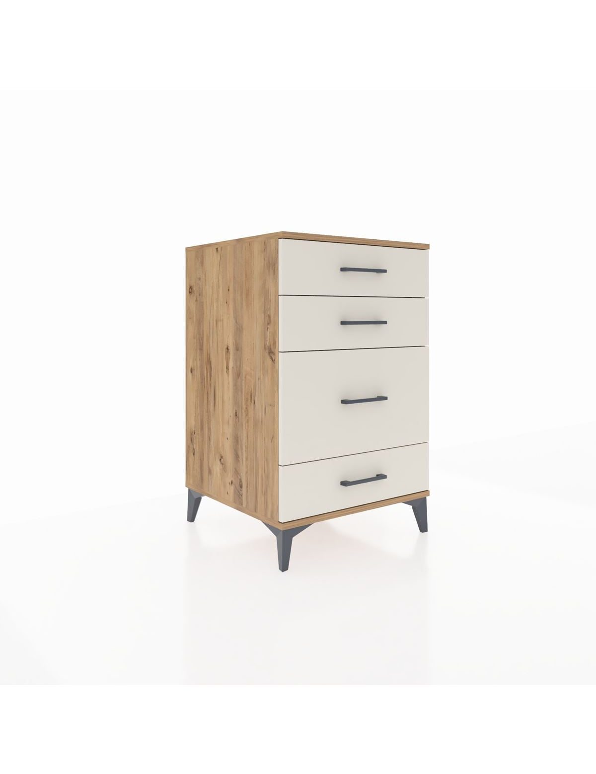 Kronos Komodin 4 Çekmeceli 60x59x96 Çam-Aytaşı