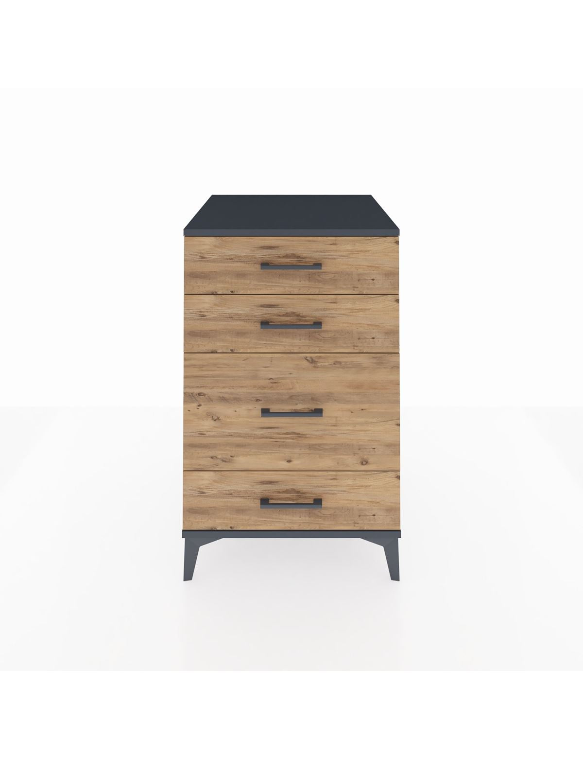 Kronos Komodin 4 Çekmeceli 60x59x96 Antrasit-Çam