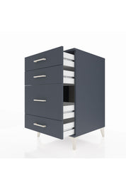Kronos Komodin 4 Çekmeceli 60x59x96 Antrasit-Antrasit