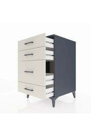 Kronos Komodin 4 Çekmeceli 60x59x96 Antrasit-Aytaşı