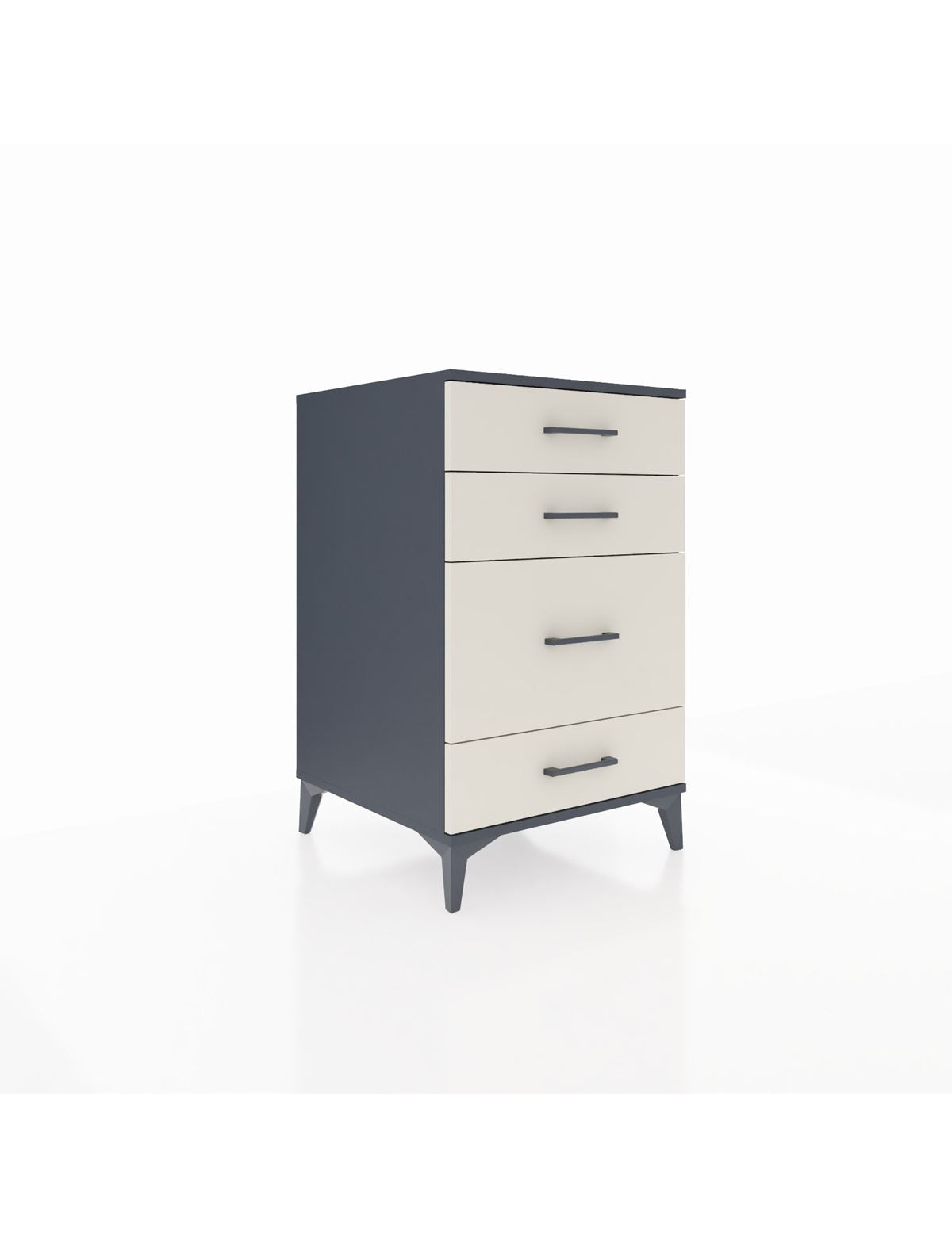 Kronos Komodin 4 Çekmeceli 60x59x96 Antrasit-Aytaşı