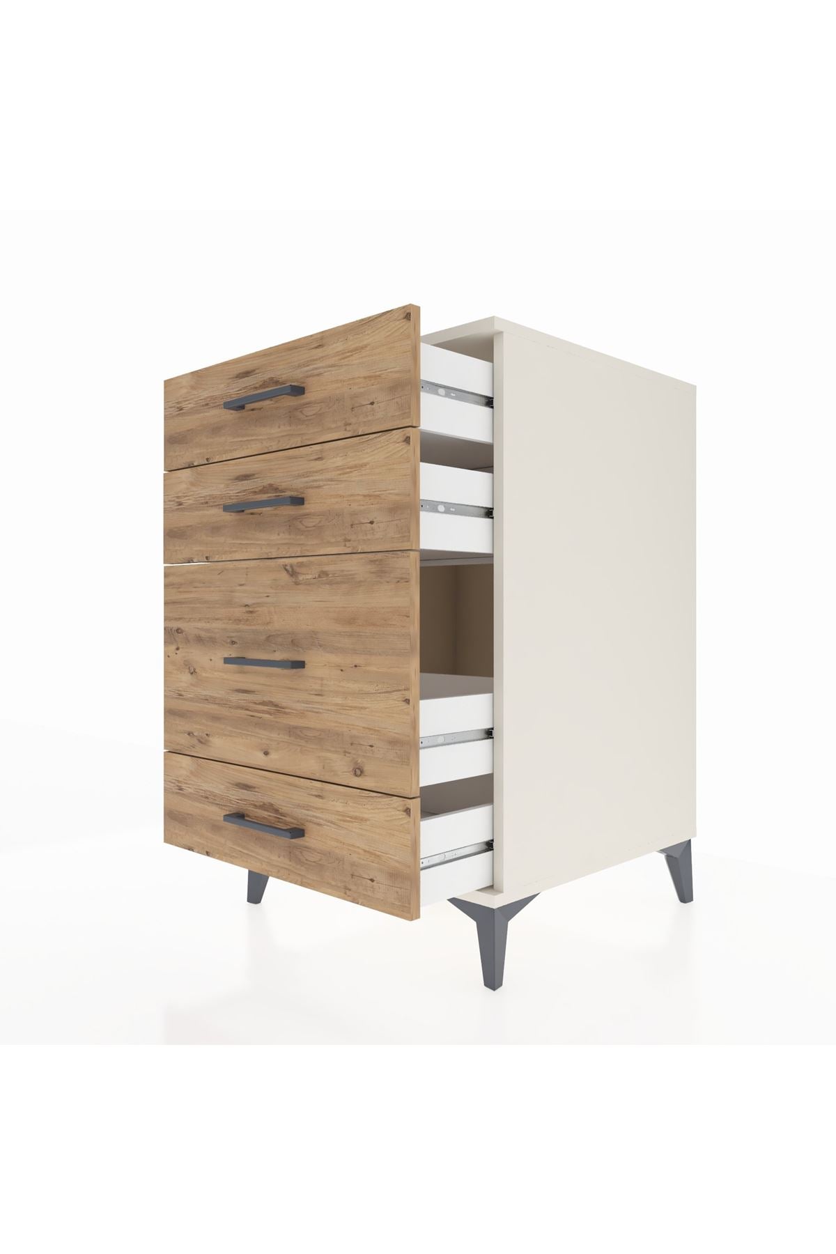 Kronos Komodin 4 Çekmeceli 60x59x96 Aytaşı-Çam
