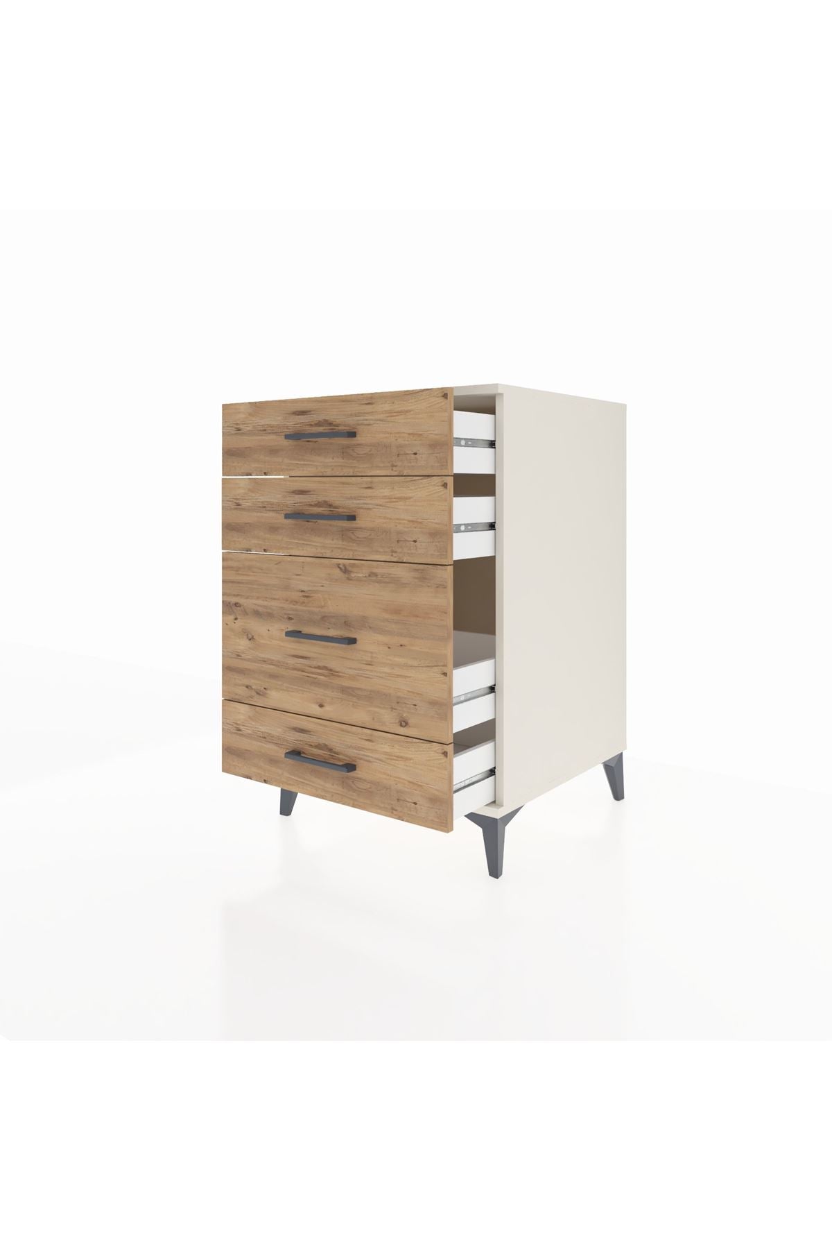 Kronos Komodin 4 Çekmeceli 60x59x96 Aytaşı-Çam