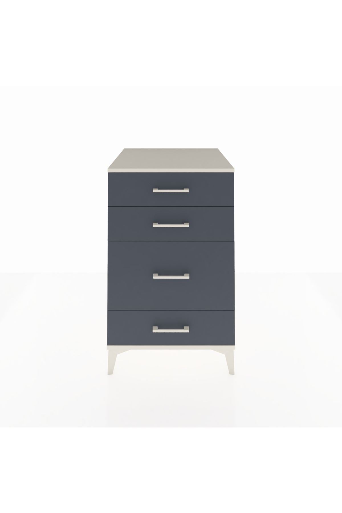 Kronos Komodin 4 Çekmeceli 60x59x96 Aytaşı-Antrasit