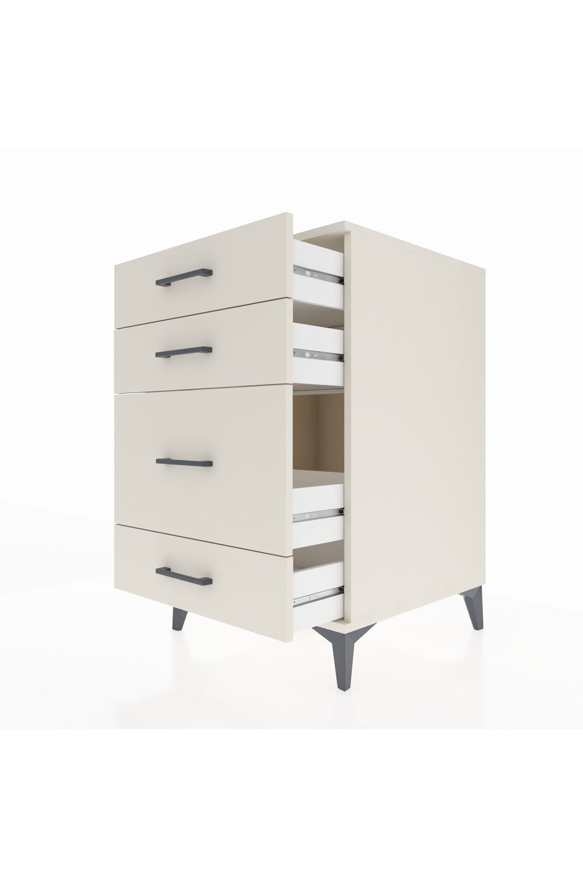Kronos Komodin 4 Çekmeceli 60x59x96 Aytaşı-Aytaşı