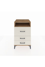 Kronos Komodin Tek Raflı 3 Çekmeceli 60x59x96 Çam-Aytaşı