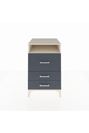 Kronos Komodin Tek Raflı 3 Çekmeceli 60x59x96 Aytaşı-Antrasit