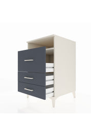 Kronos Komodin Tek Raflı 3 Çekmeceli 60x59x96 Aytaşı-Antrasit