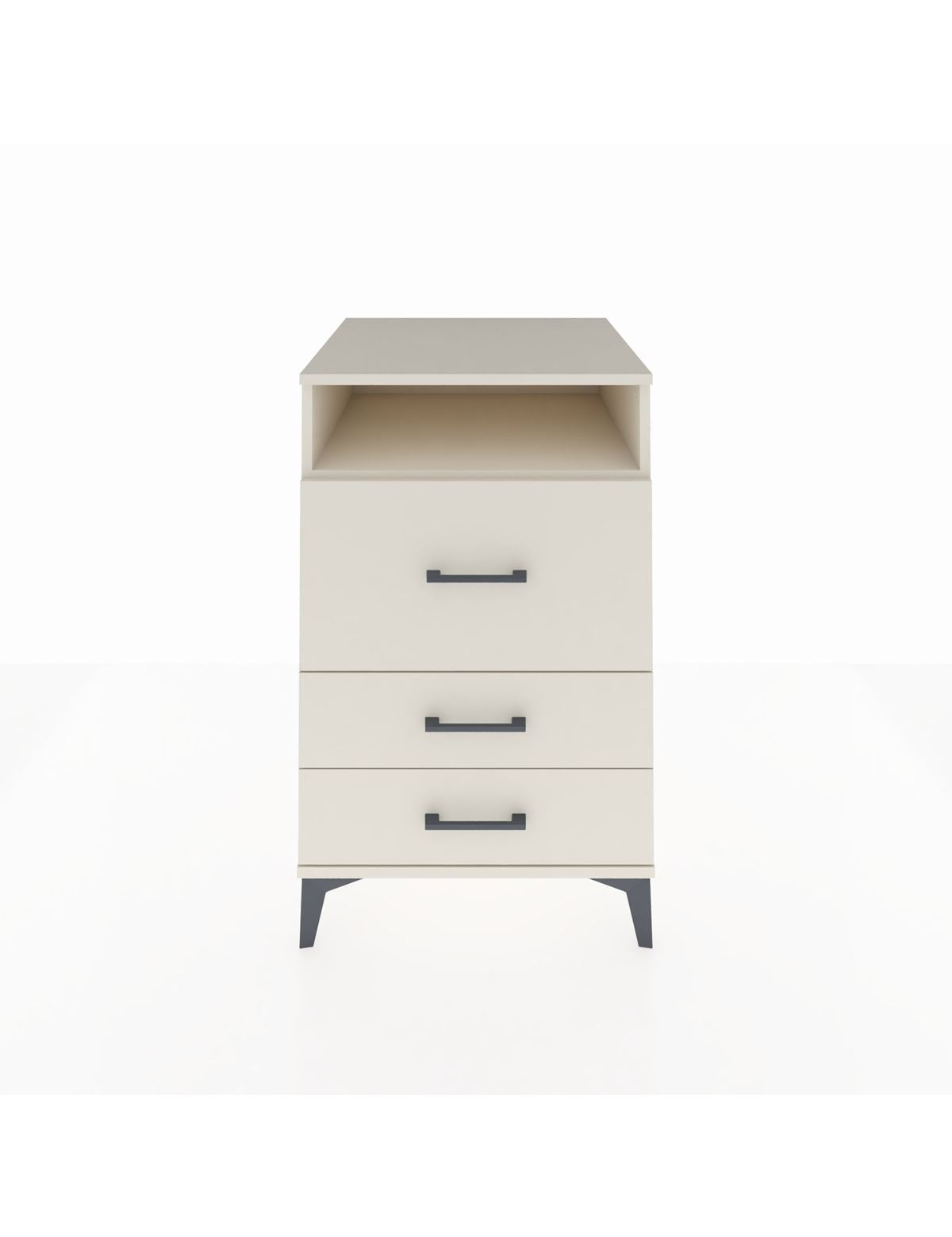 Kronos Komodin Tek Raflı 3 Çekmeceli 60x59x96 Aytaşı-Aytaşı