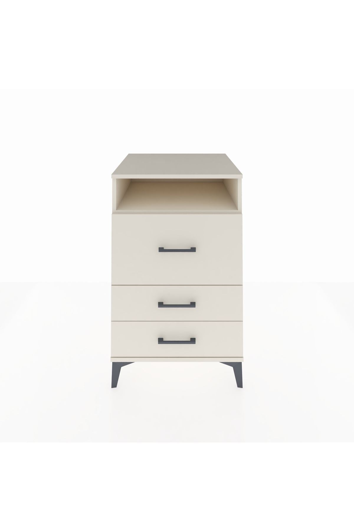 Kronos Komodin Tek Raflı 3 Çekmeceli 60x59x96 Aytaşı-Aytaşı