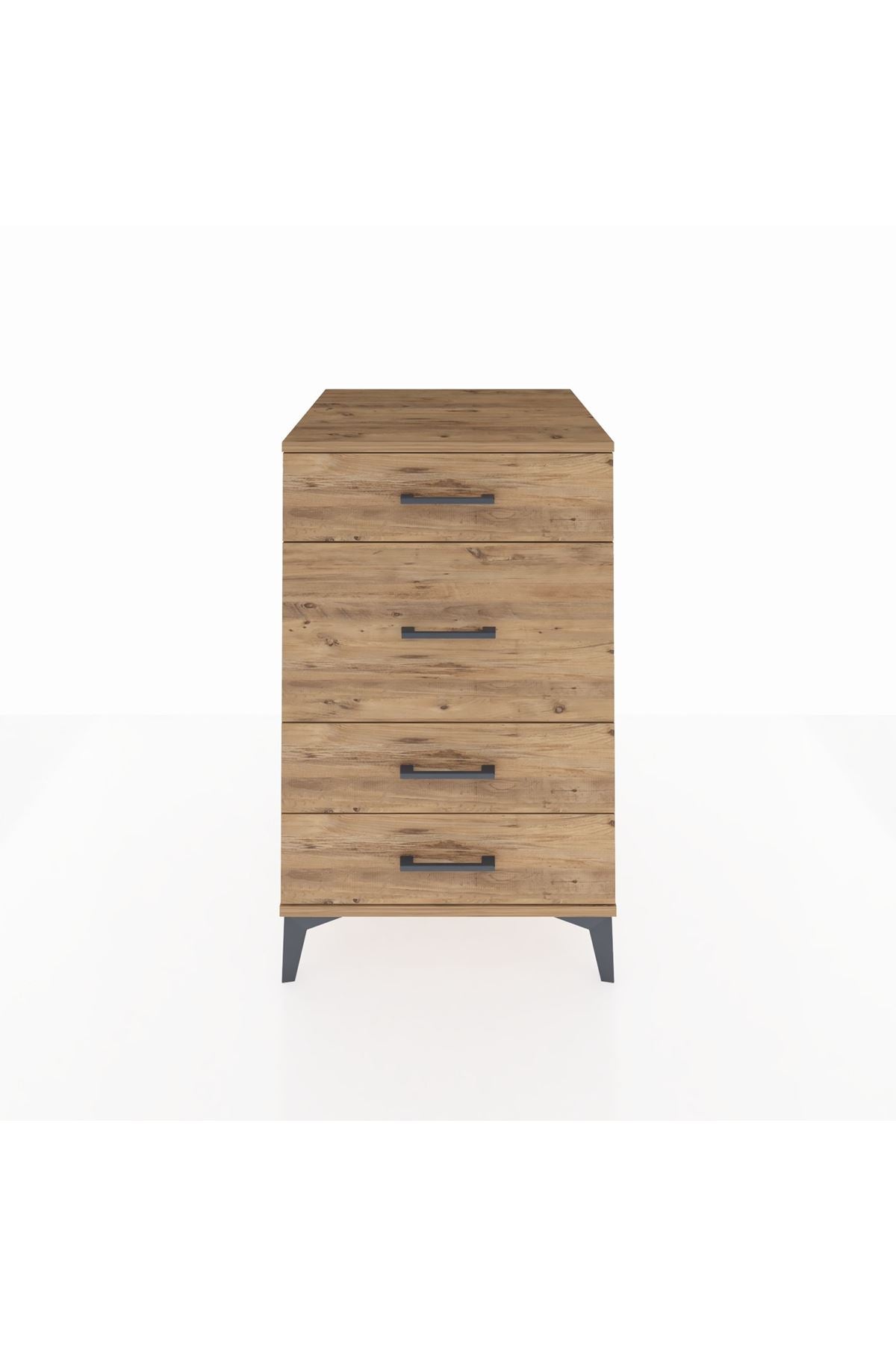 Kronos Komodin 4 Çekmeceli 60x59x96 Çam-Çam