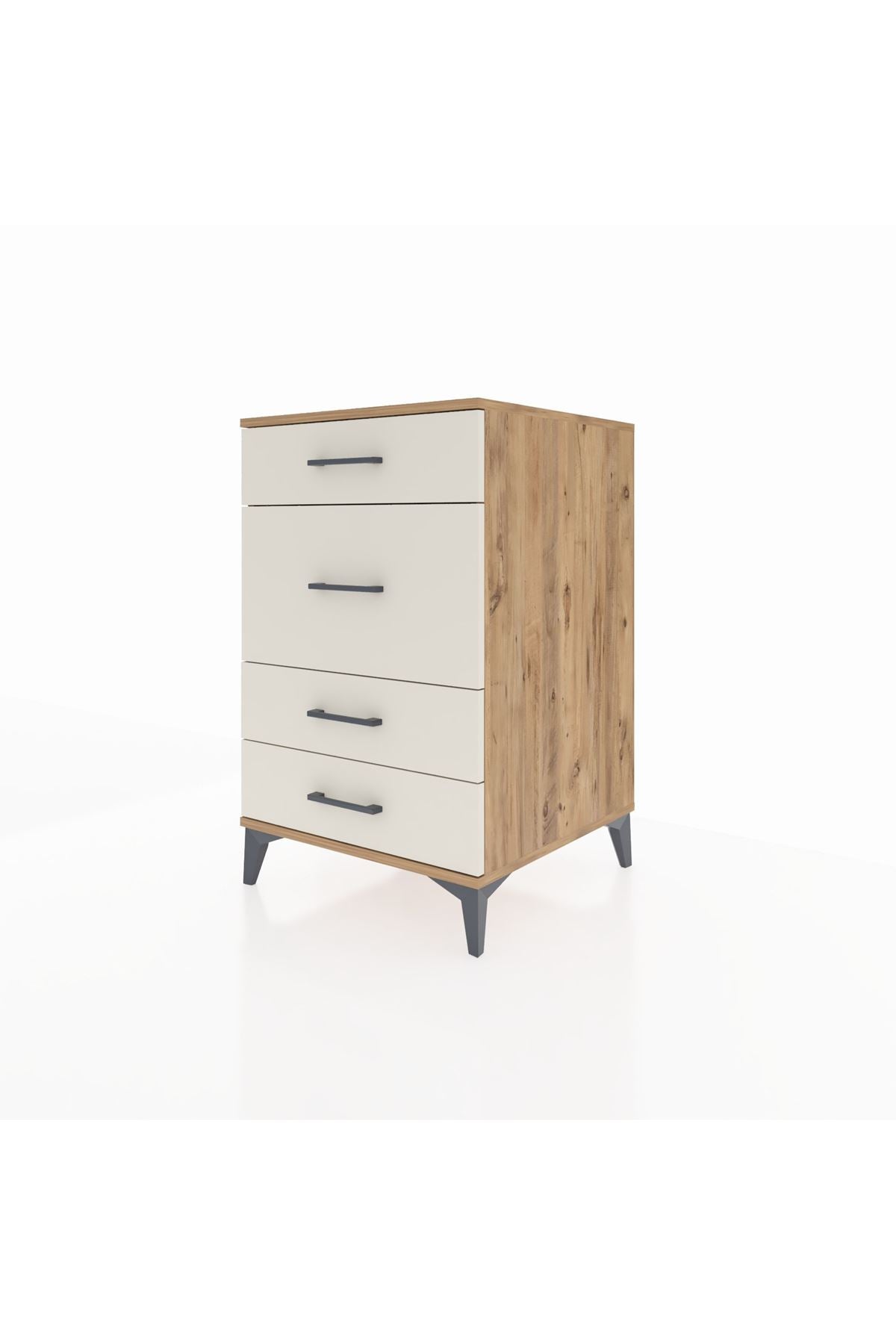 Kronos Komodin 4 Çekmeceli 60x59x96 Çam-Aytaşı