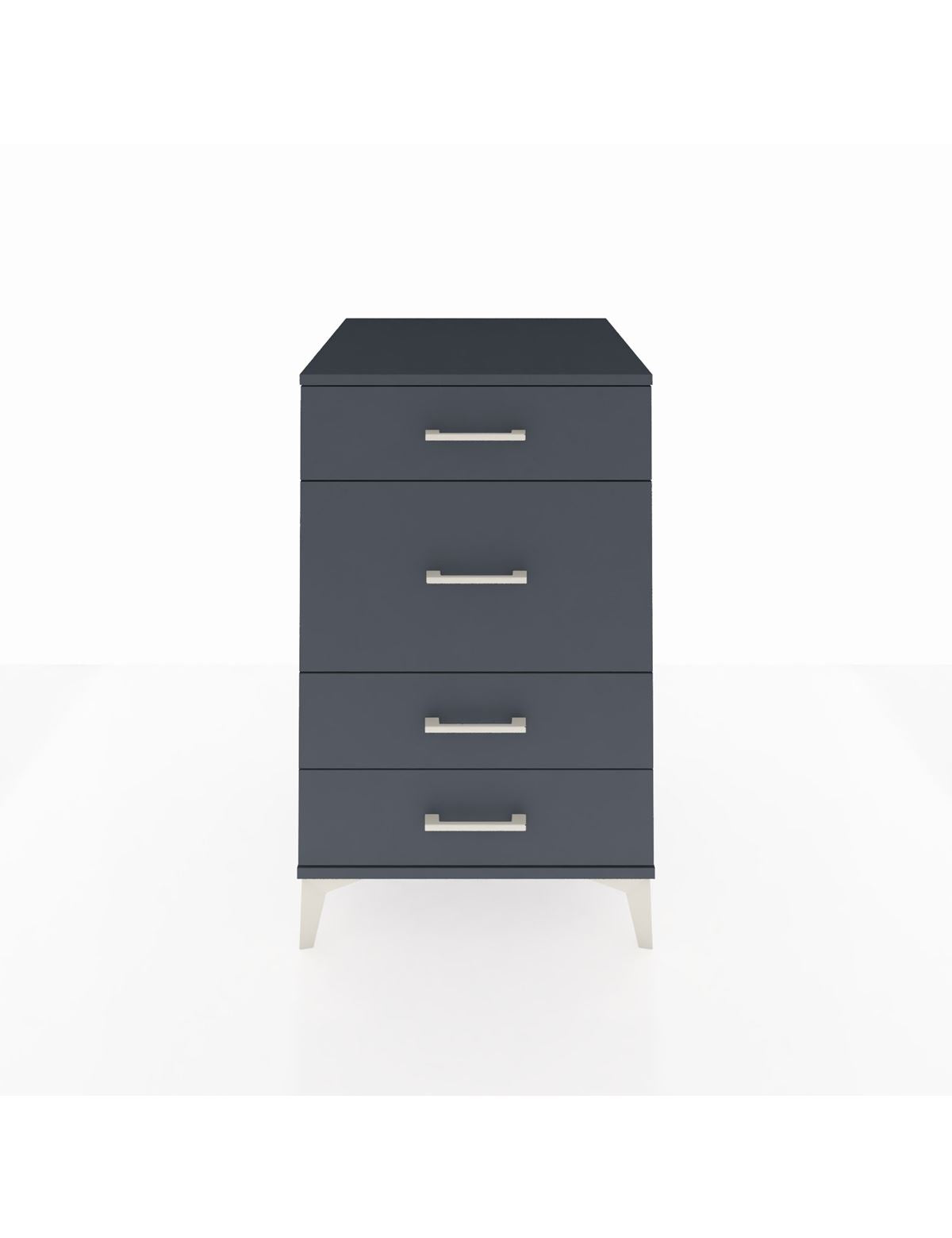 Kronos Komodin 4 Çekmeceli 60x59x96 Antrasit-Antrasit