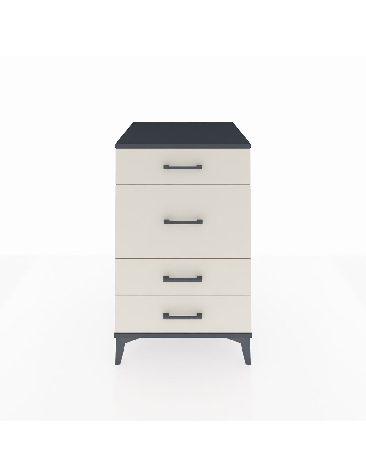 Kronos Komodin 4 Çekmeceli 60x59x96 Antrasit-Aytaşı