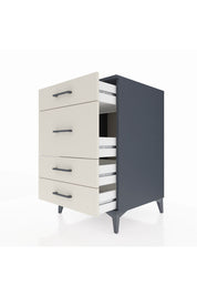Kronos Komodin 4 Çekmeceli 60x59x96 Antrasit-Aytaşı