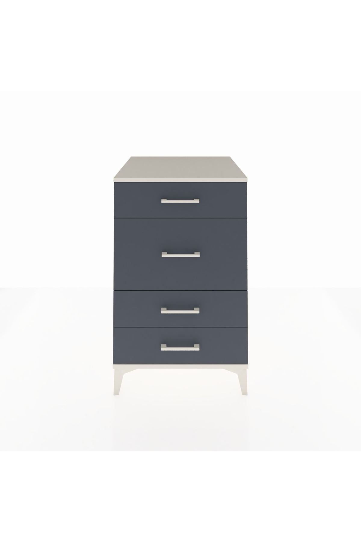 Kronos Komodin 4 Çekmeceli 60x59x96 Aytaşı-Antrasit