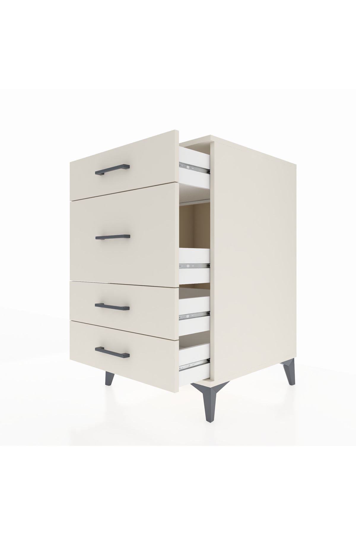 Kronos Komodin 4 Çekmeceli 60x59x96 Aytaşı-Aytaşı