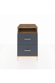 Kronos Komodin Tek Raflı 2 Çekmeceli 60x59x96 - S80M014V8C