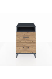Kronos Komodin Tek Raflı 2 Çekmeceli 60x59x96 - S80M014V6C